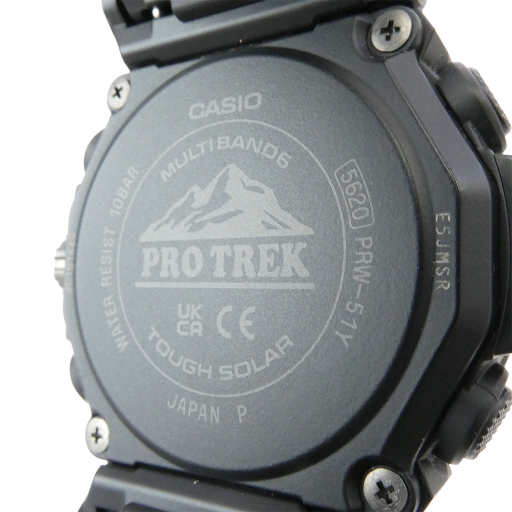 CASIO PROTREK カシオ プロトレック PRW-51Y-1JF Climber Line ソーラー 電波 時計 ウォッチ ブラック系【中古】
