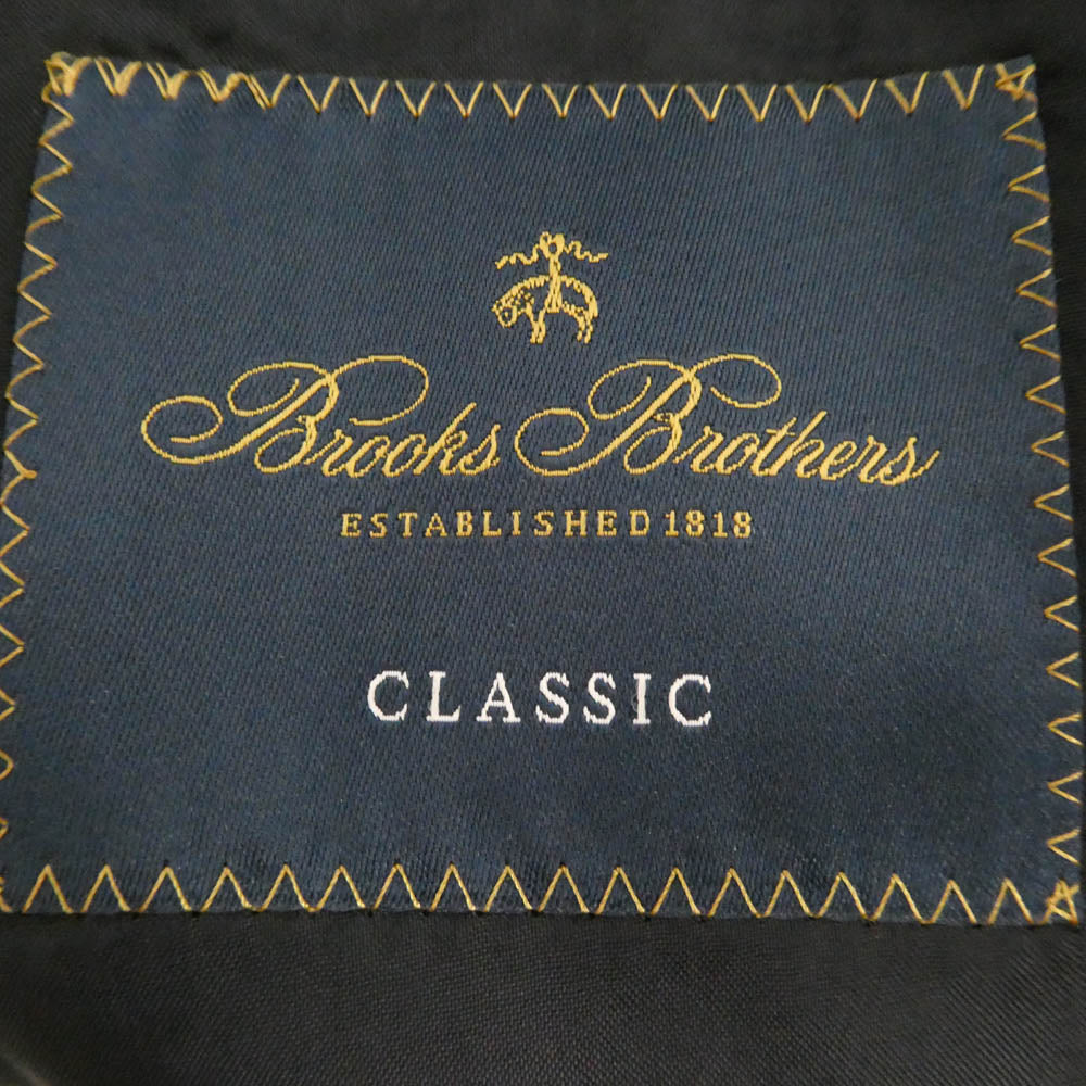 Brooks Brothers ブルックスブラザーズ モヘヤ混 2B テーラード ジャケット ダークネイビー系 44【中古】
