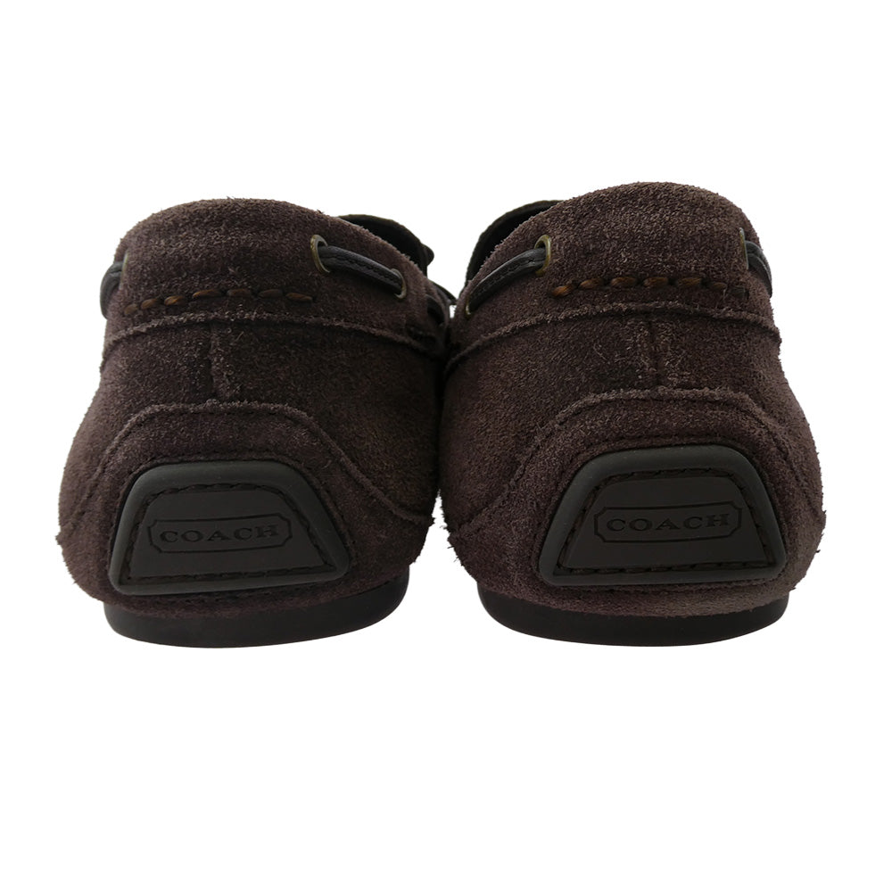 COACH コーチ Jasper ジャスパー スエード ドライビング シューズ ブラウン系 43【中古】