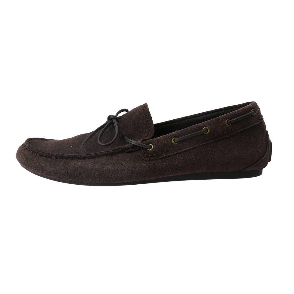 COACH コーチ Jasper ジャスパー スエード ドライビング シューズ ブラウン系 43【中古】