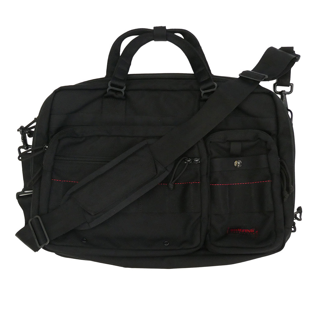 BRIEFING ブリーフィング 2WAY ビジネス トラベル ショルダー ブリーフケース バッグ ブラック系【中古】