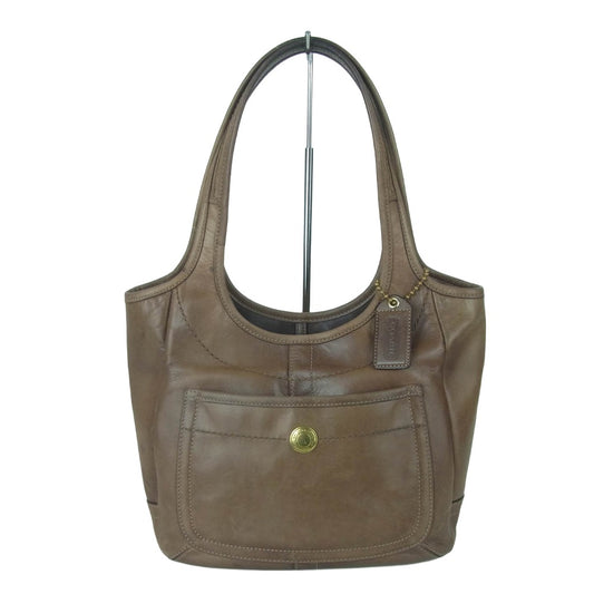 COACH コーチ H0769-11285 オールドコーチ エルゴ レザー トート ハンド バッグ ブラウン系【中古】