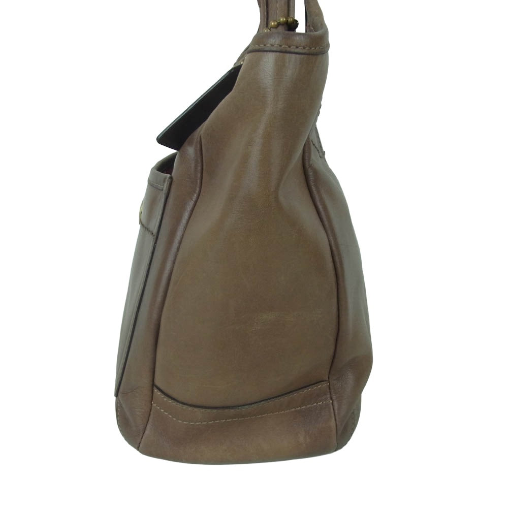 COACH コーチ H0769-11285 オールドコーチ エルゴ レザー トート ハンド バッグ ブラウン系【中古】