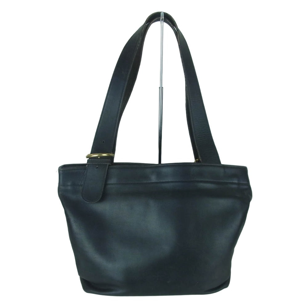 COACH コーチ E6H-4140 オールドコーチ レザー トート バッグ ブラック系【中古】