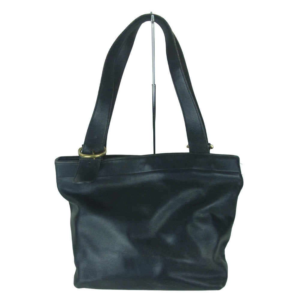 COACH コーチ E6H-4140 オールドコーチ レザー トート バッグ ブラック系【中古】