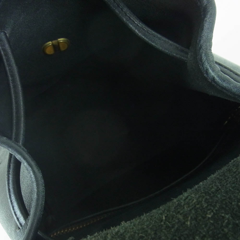COACH コーチ E50-9960 オールドコーチ レザー リュック バッグ ブラック系【中古】