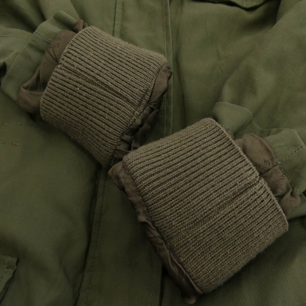 MAISON MARGIELA メゾンマルジェラ 4ライン 12AW ムートンライナーベスト付き 3WAY モッズ コート カーキ系 サイズ表記なし【中古】