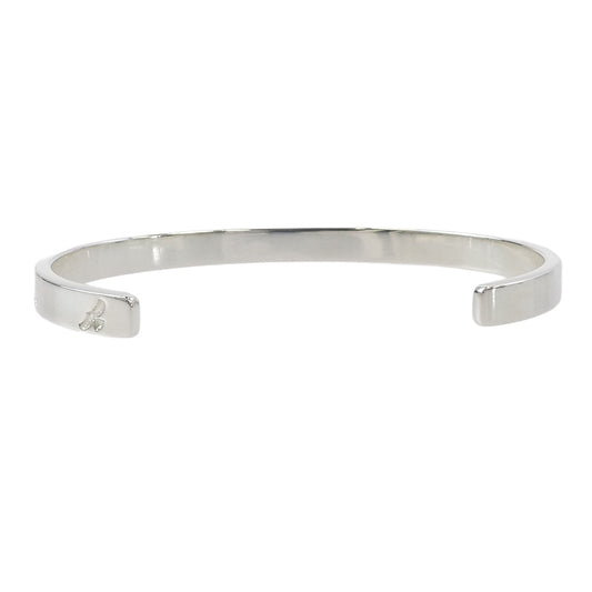 TARO WASHIMI ワシミタロウ 鷲見太郎 P&T販売証明書付属 L arabesque design 5mm bangle アラベスク バングル Lサイズ シルバー系【極上美品】【中古】