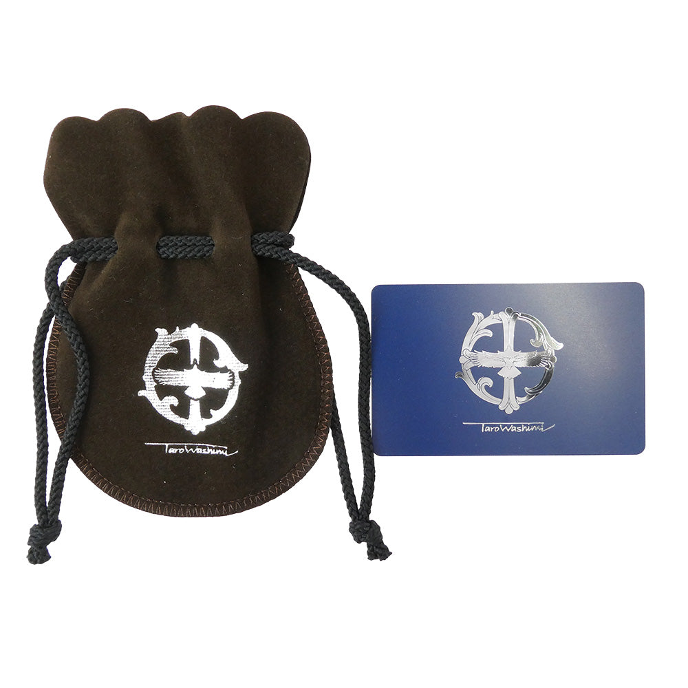 TARO WASHIMI ワシミタロウ 鷲見太郎 P&T販売証明書付属 L ff01 L flight feather heart feather 01 TQ 6×8 K18cup 金縄ターコイズ ハートフェザー ペンダントトップ シルバー系 ゴールド系 ターコイズブルー系【極上美品】【中古】