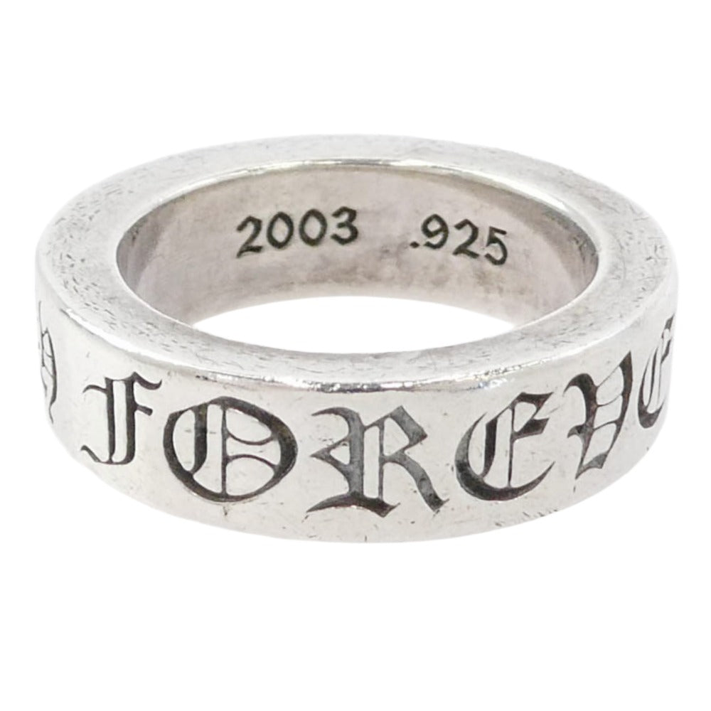 CHROME HEARTS クロムハーツ（原本無） 6ｍｍ SPACER FOREVER フォーエバー スペーサー リング シルバー系 12号【中古】