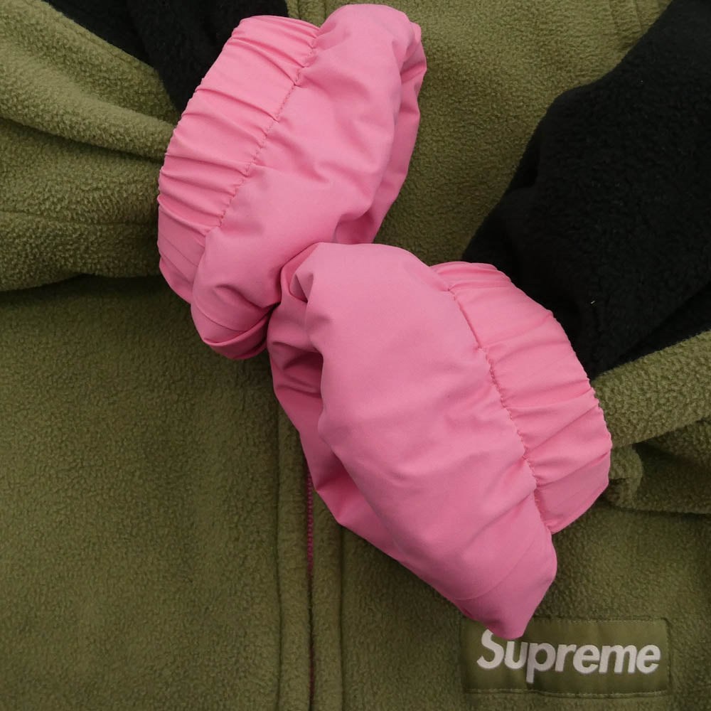 Supreme シュプリーム 22SS GORE-TEX Reversible Polartec Lined Jacket リバーシブル フリース ジャケット モスグリーン系 ブラック系 ピンク XL【中古】
