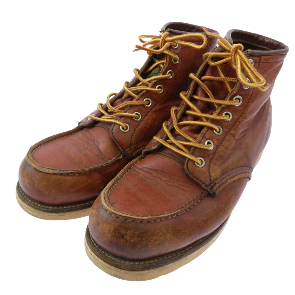 RED WING レッドウィング 8875 USA製 IRISH SETTER 6' MOC-TOE 半円 犬タグ アイリッシュセッター 6インチ モックトゥ ブーツ ブラウン系 8.5D【中古】