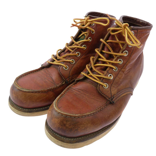 RED WING レッドウィング 8875 USA製 IRISH SETTER 6' MOC-TOE 半円 犬タグ アイリッシュセッター 6インチ モックトゥ ブーツ ブラウン系 8.5D【中古】