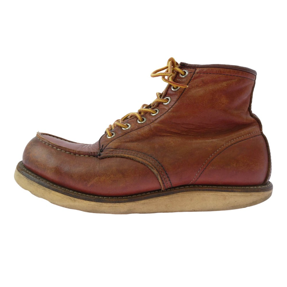 RED WING レッドウィング 8875 USA製 IRISH SETTER 6' MOC-TOE 半円 犬タグ アイリッシュセッター 6インチ モックトゥ ブーツ ブラウン系 8.5D【中古】