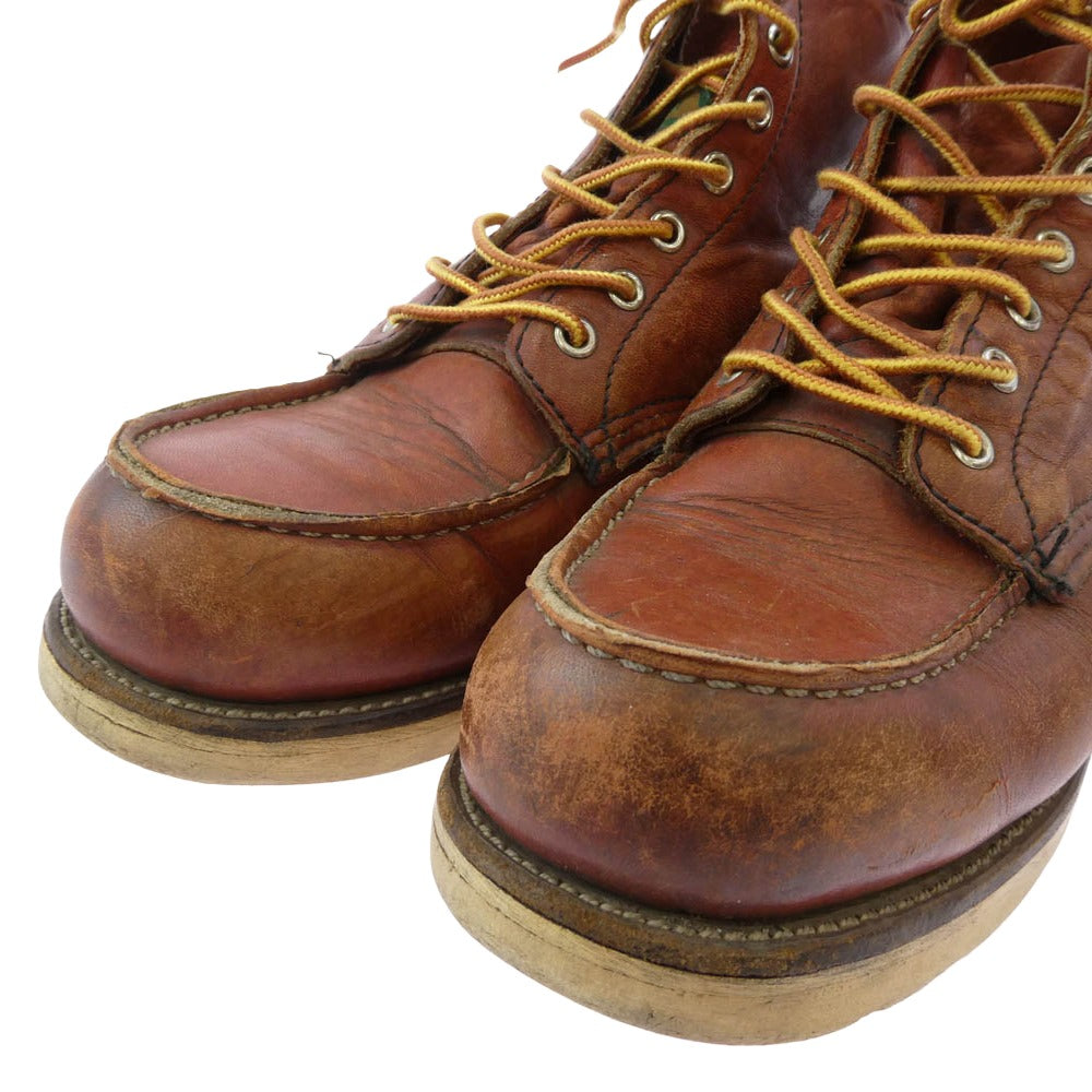 RED WING レッドウィング 8875 USA製 IRISH SETTER 6' MOC-TOE 半円 犬タグ アイリッシュセッター 6インチ モックトゥ ブーツ ブラウン系 8.5D【中古】