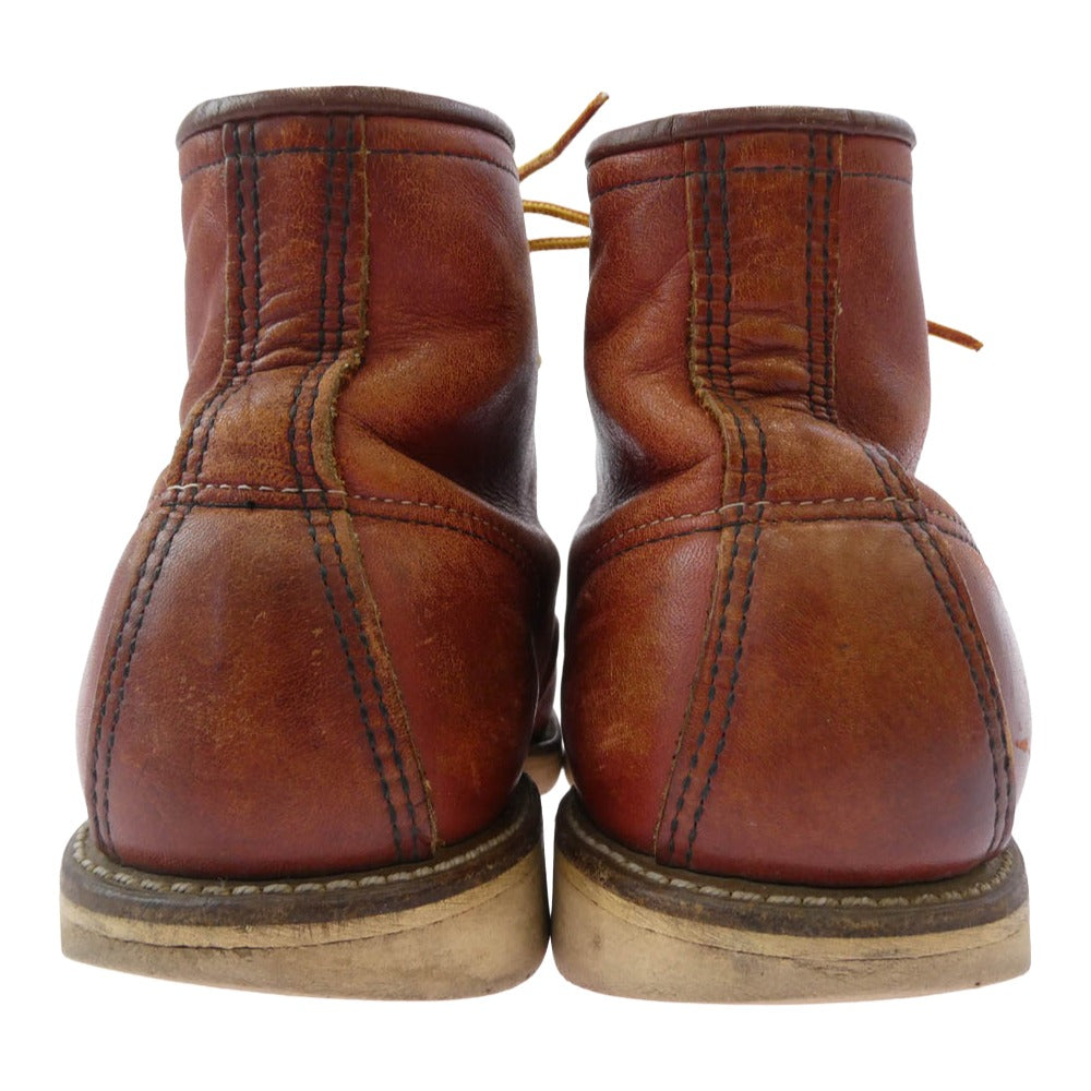RED WING レッドウィング 8875 USA製 IRISH SETTER 6' MOC-TOE 半円 犬タグ アイリッシュセッター 6インチ モックトゥ ブーツ ブラウン系 8.5D【中古】