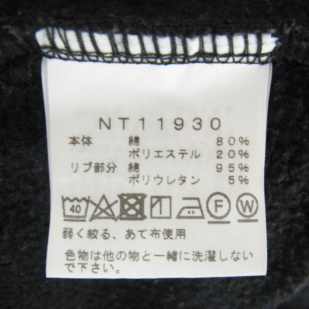THE NORTH FACE ノースフェイス NT11930 Rearview FullZip Hoodie リアビュー フルジップ フーディ パーカー ブラック系 M【中古】