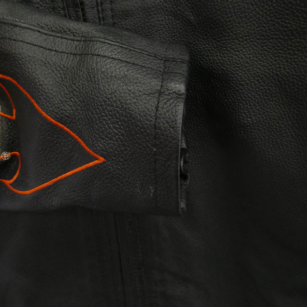 HARLEY DAVIDSON ハーレーダビッドソン PIGSKIN 豚革 シングル ライダース ジャケット ブラック系 M【中古】