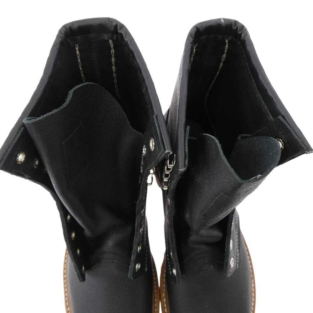 RED WING レッドウィング 4501 8-inch Logger Non-Steel Toe 8インチ ロガー ノン・スティールトゥ ブーツ ブラック系 9.5【極上美品】【中古】