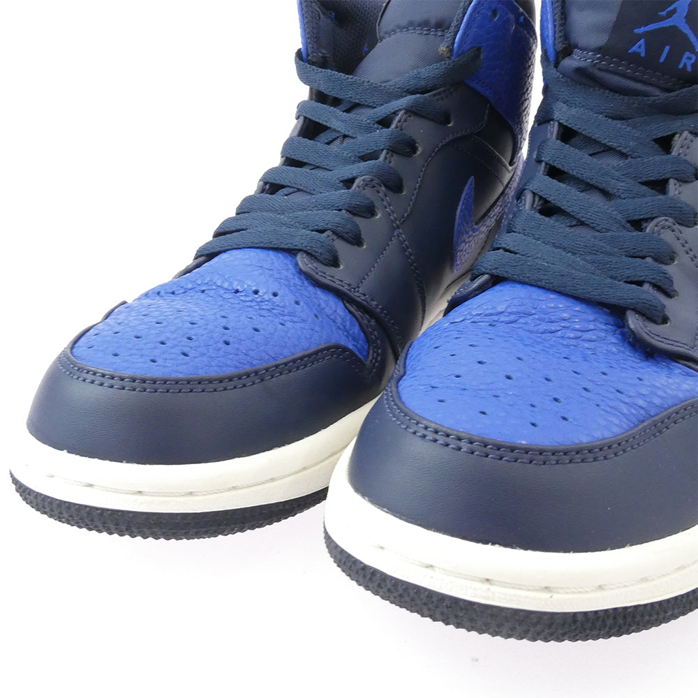 NIKE AIR JORDAN ナイキ ジョーダン 554724-412 Air Jordan 1 Mid Obsidian Game Royal AJ1 エアジョーダン オブシディアンゲームロイヤル ミッド スニーカー ブルー系 26cm【中古】