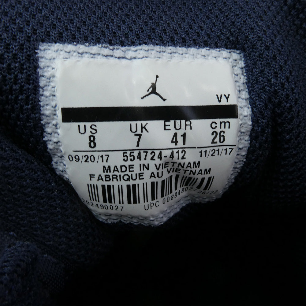 NIKE AIR JORDAN ナイキ ジョーダン 554724-412 Air Jordan 1 Mid Obsidian Game Royal AJ1 エアジョーダン オブシディアンゲームロイヤル ミッド スニーカー ブルー系 26cm【中古】