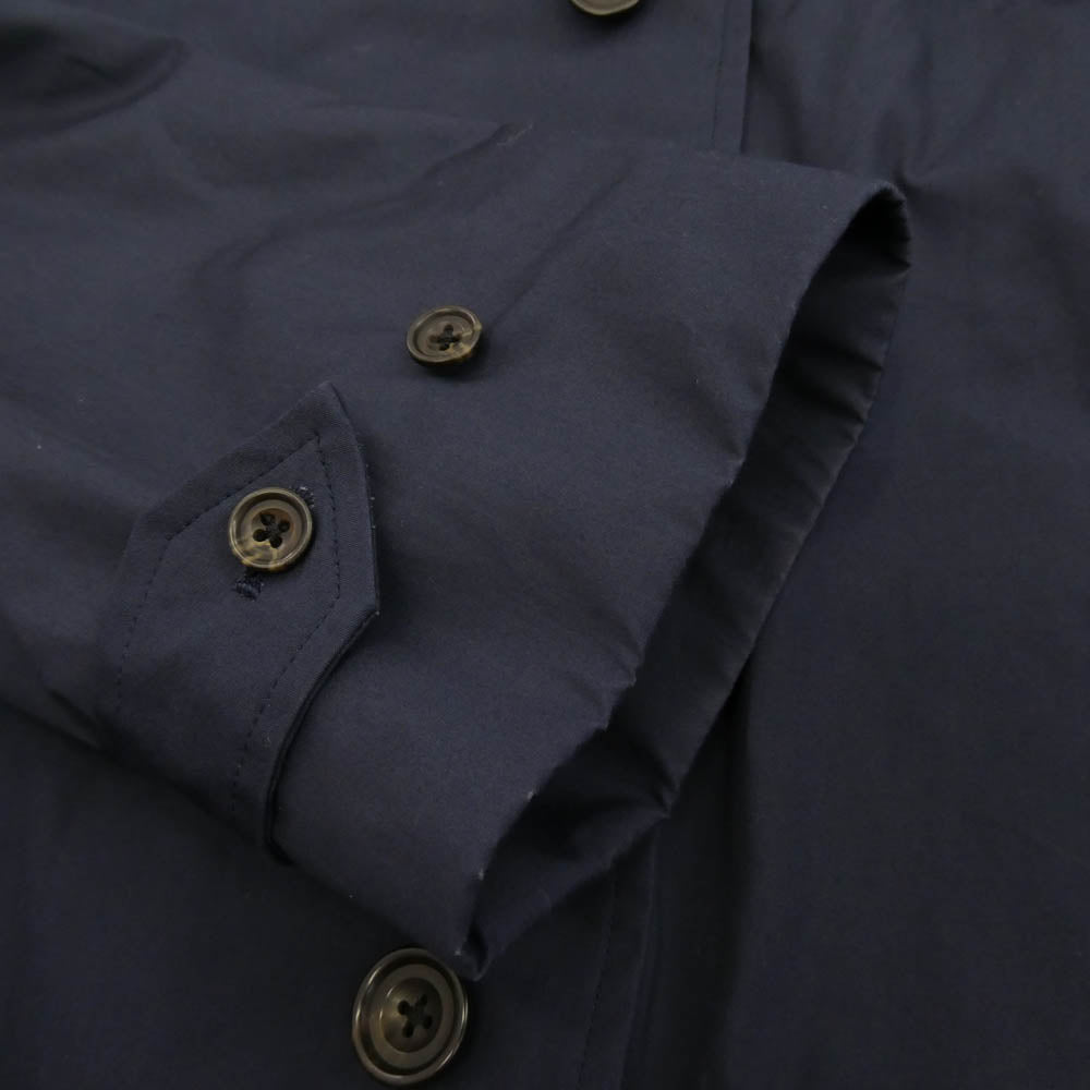 オーディナリートゥルース ベンタイル シングル ラグラン バルマカーン コート ネイビー系 40【中古】