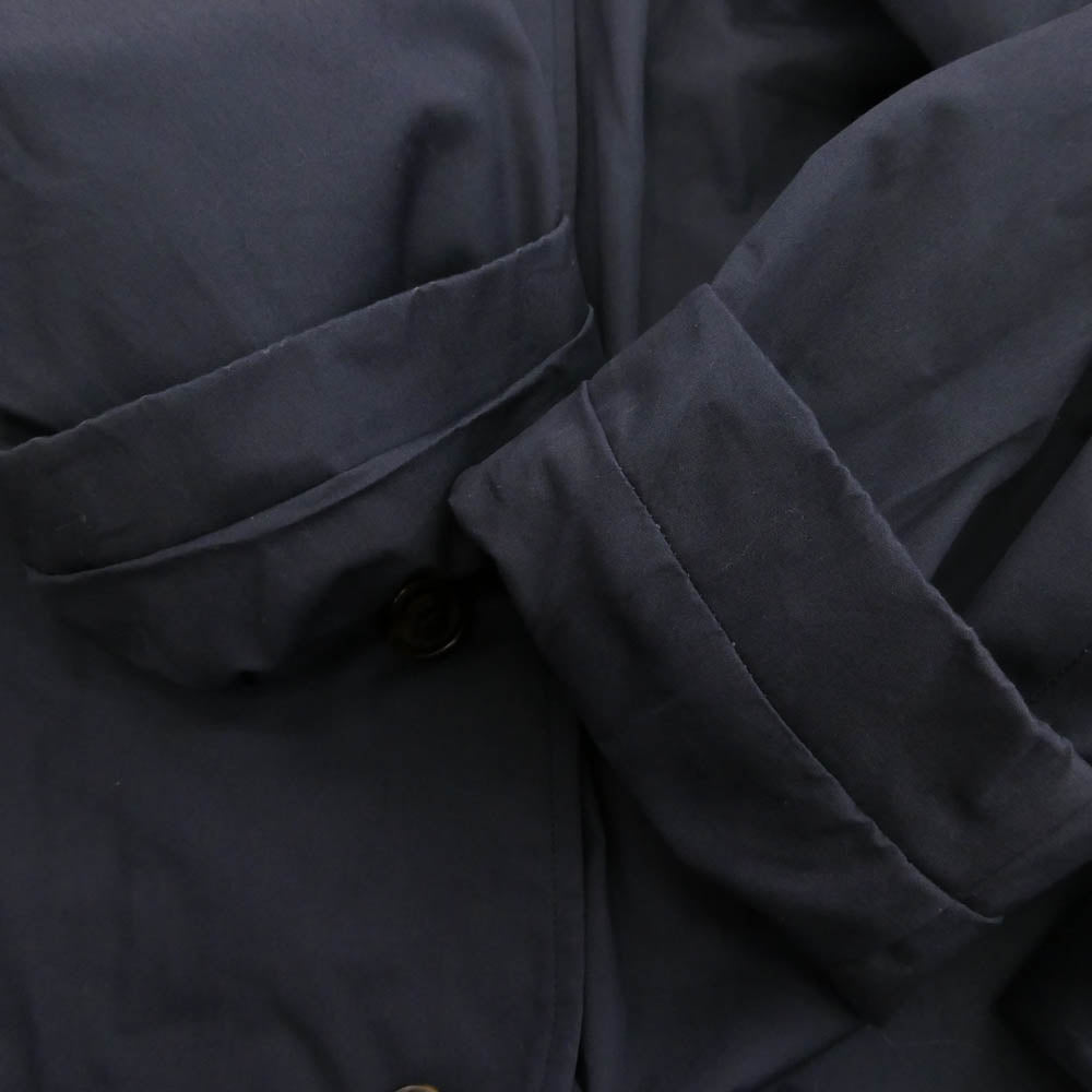 オーディナリートゥルース ベンタイル シングル ラグラン バルマカーン コート ネイビー系 40【中古】