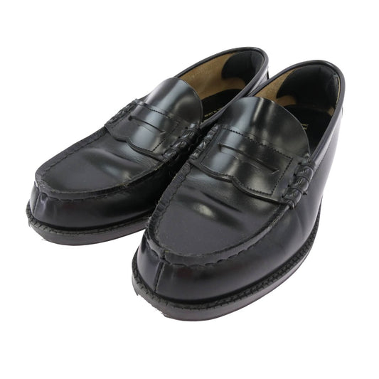 ハルタ 9064 ワイド コイン ローファー シューズ ブラック系 26cm【中古】