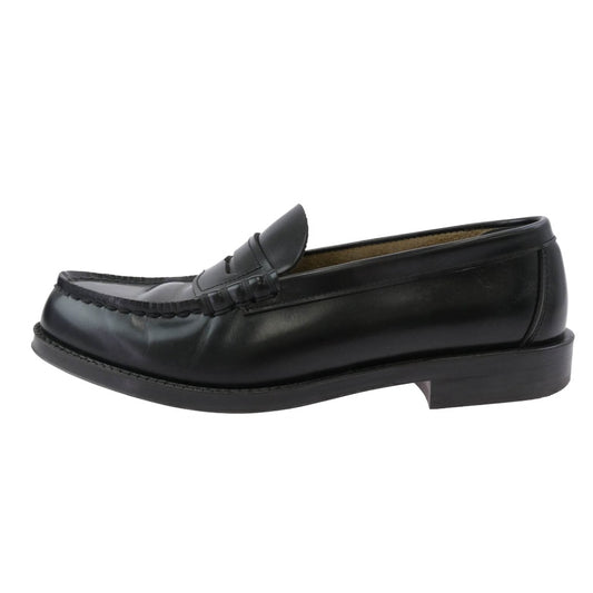 ハルタ 9064 ワイド コイン ローファー シューズ ブラック系 26cm【中古】