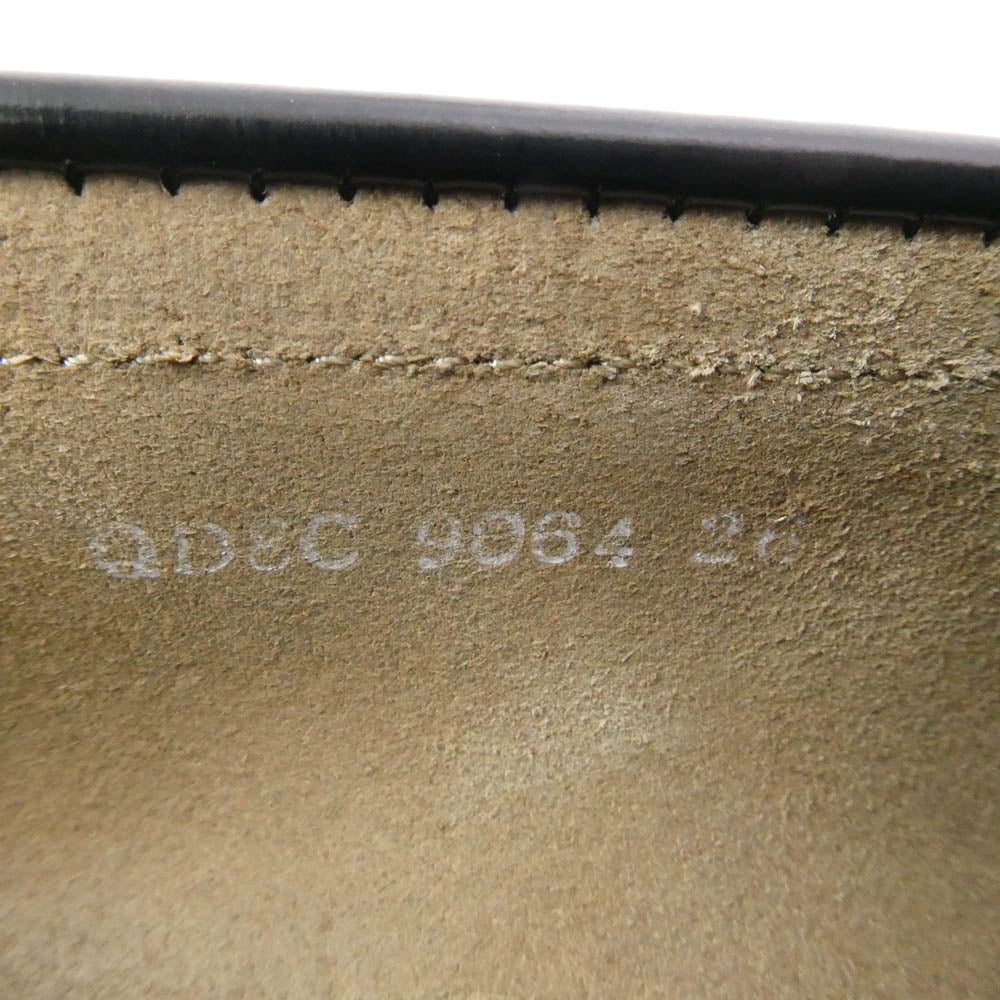 ハルタ 9064 ワイド コイン ローファー シューズ ブラック系 26cm【中古】