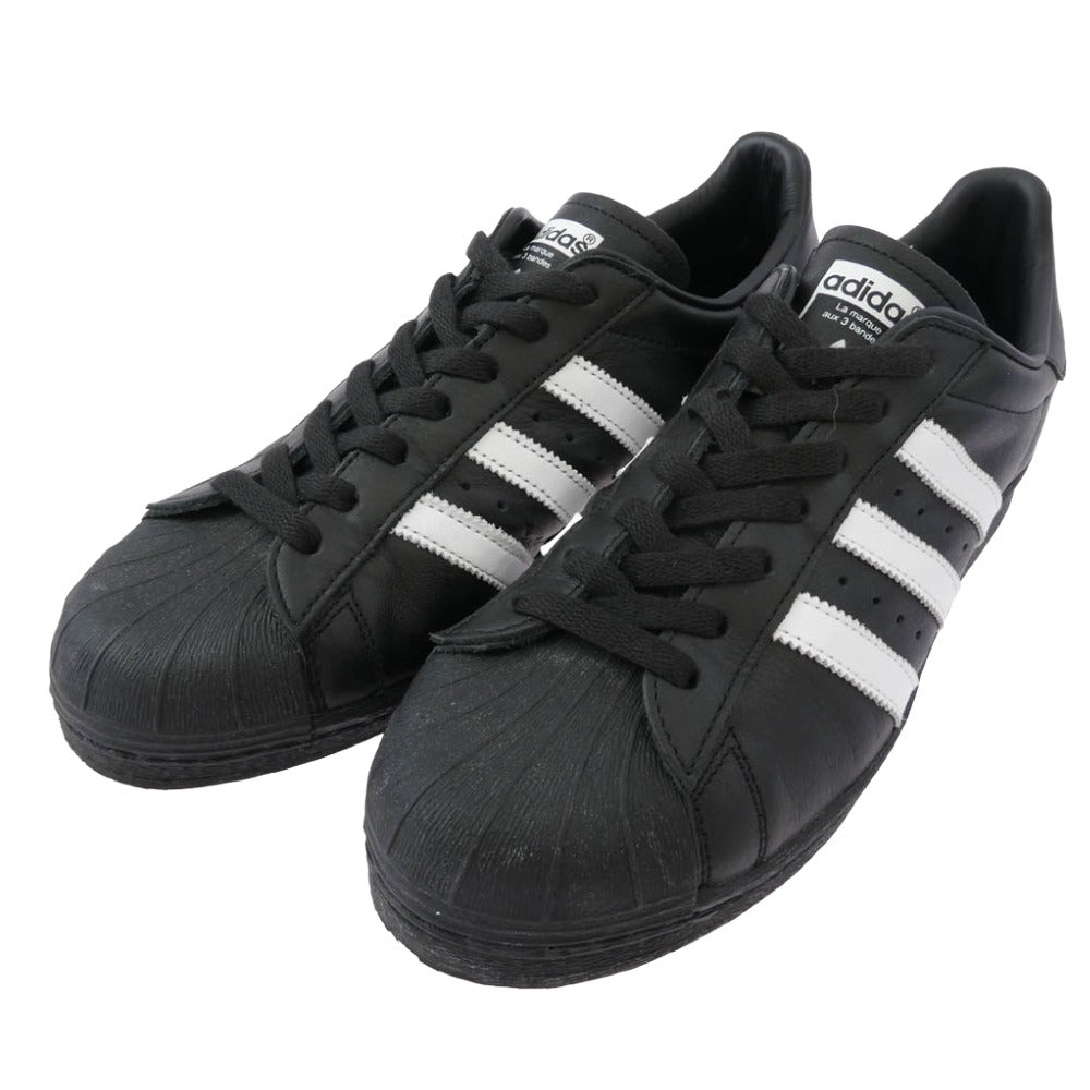 adidas アディダス JI2026 SUPERSTAR 82 スーパースター 82 ローカット スニーカー ブラック系 27.5cm【中古】