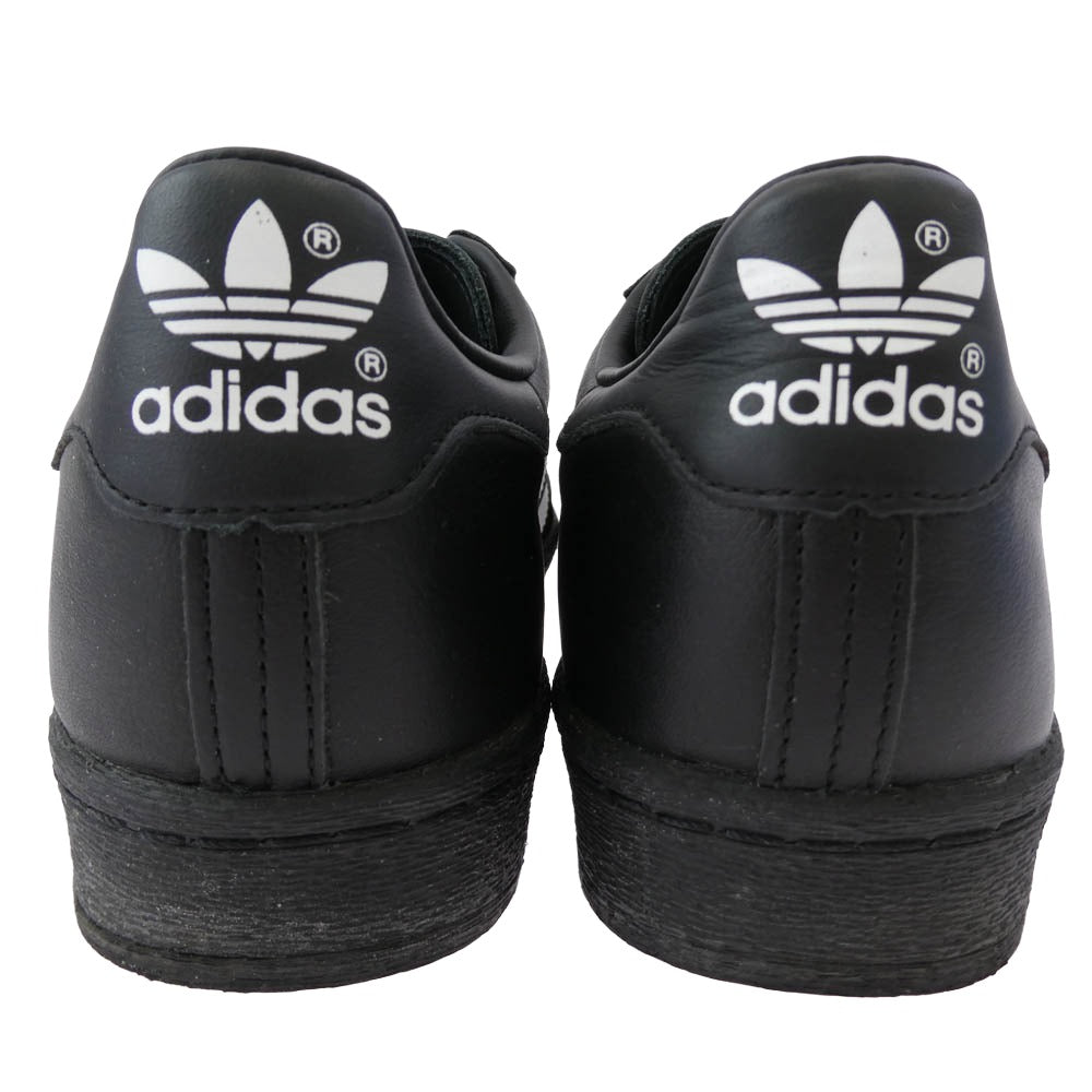 adidas アディダス JI2026 SUPERSTAR 82 スーパースター 82 ローカット スニーカー ブラック系 27.5cm【中古】