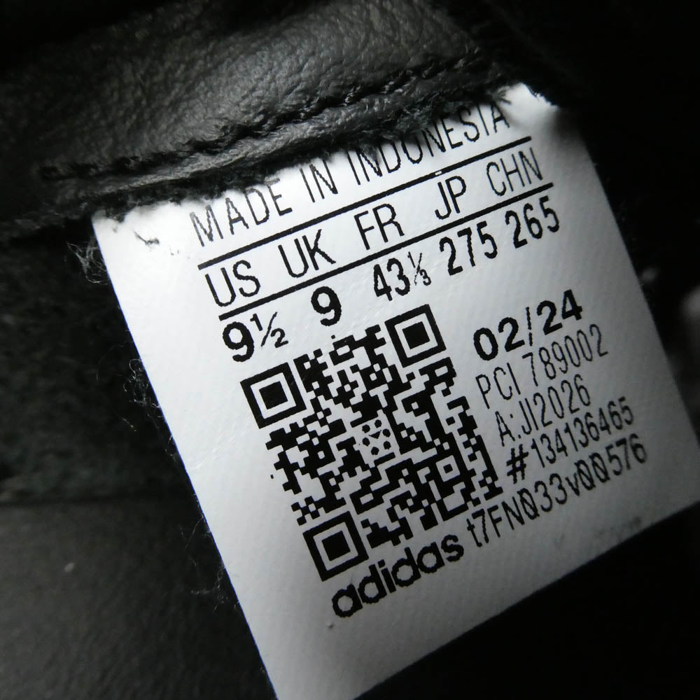 adidas アディダス JI2026 SUPERSTAR 82 スーパースター 82 ローカット スニーカー ブラック系 27.5cm【中古】