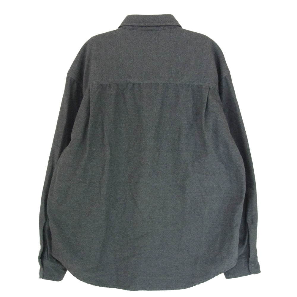 THE NORTH FACE ノースフェイス NT3265N PURPLE LABEL パープル レーベル Flannel Field Work Shirt フランネル フィールド ワーク 長袖シャツ グレー系 M【中古】