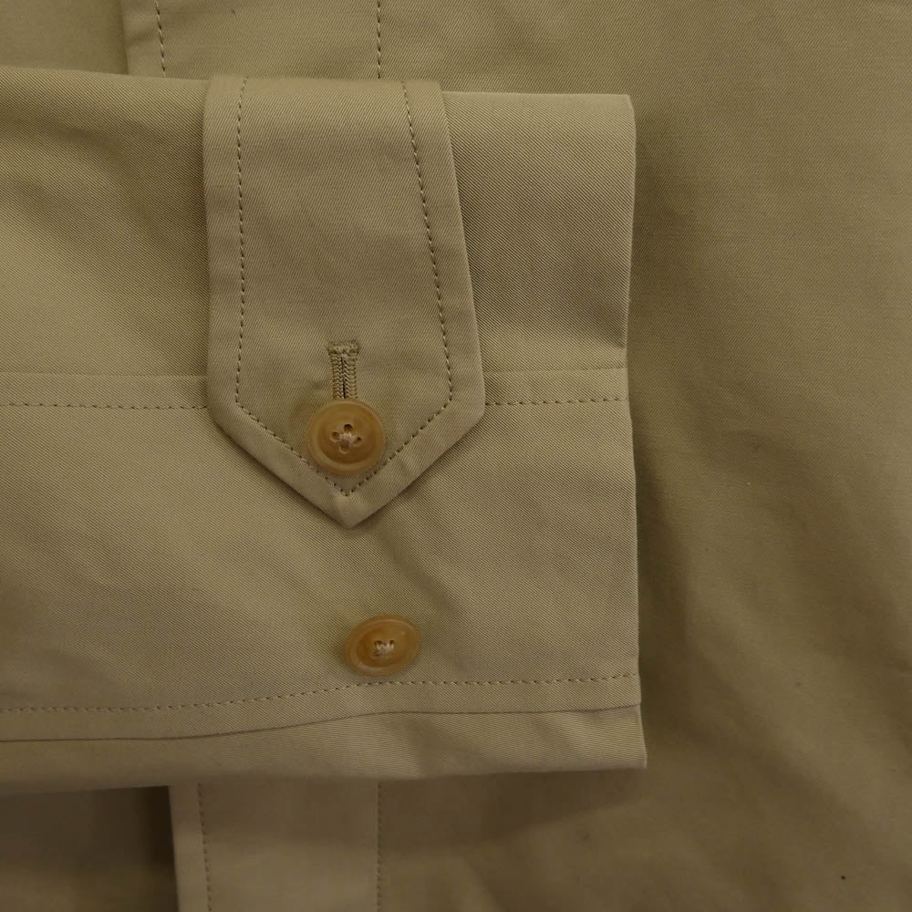 Scye サイ 5122ー71409 SCYE BASICS URBAN RESEARCH別注 サイベーシックス アーバンリサーチ 高密度 先染め ギャバ ロングコート ベージュ系 40【極上美品】【中古】