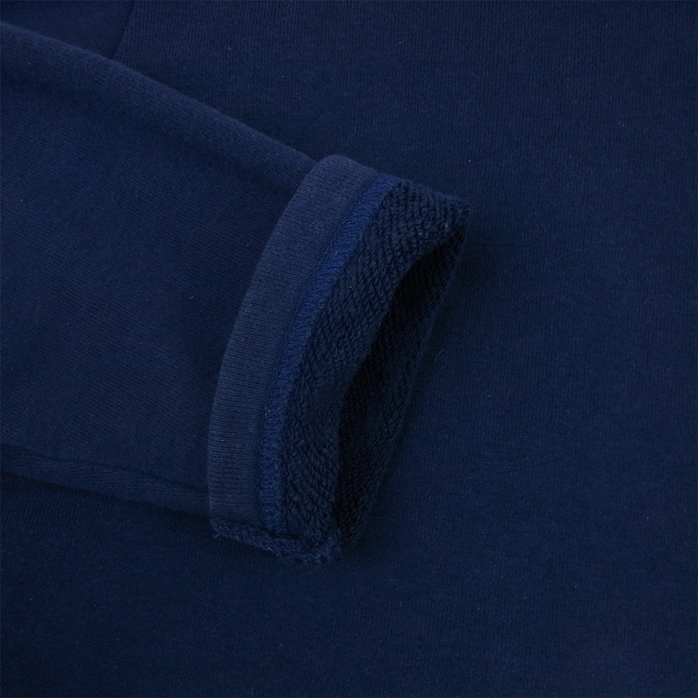 LOOPWHEELER ループウィラー BEAMS PLUS 別注 ビームス Sweat Boat Neck ボートネック スウェット トレーナー ネイビー系 L【中古】