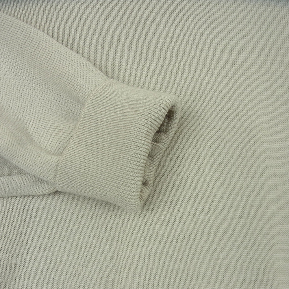 JOHN SMEDLEY ジョンスメドレー メリノウール 24G Vネック ニット セーター グレイッシュベージュ系 L【中古】