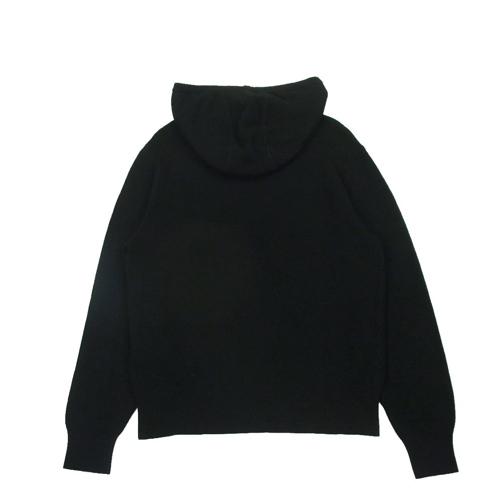 ブリッラ ペル イル グスト BEAMS ビームス カシミヤ混 ニット フーディー パーカー ブラック系 M【極上美品】【中古】