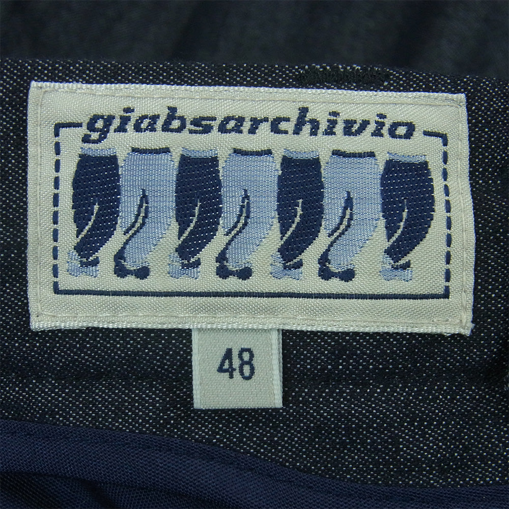 ジャブスアルキヴィオ MASACCIO M1 イージー デニム スラックス パンツ INDIGO BLUE インディゴブルー系 48【美品】【中古】