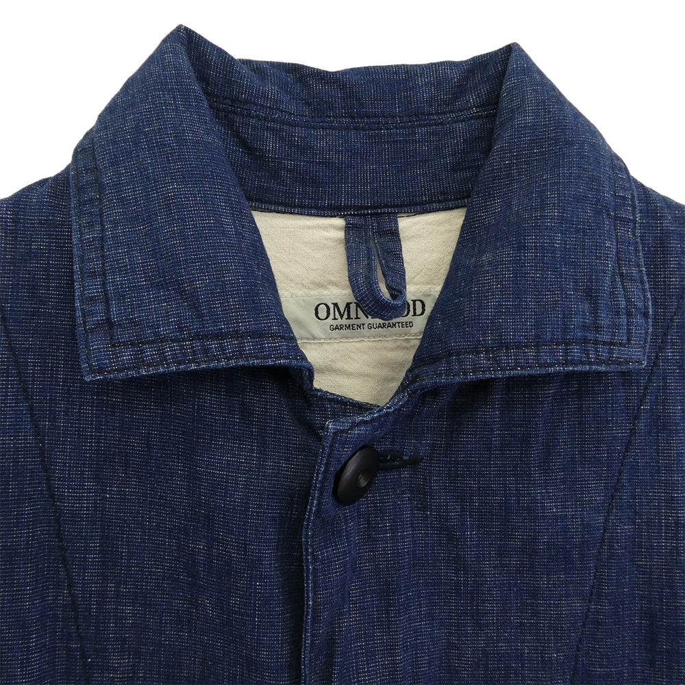OMNIGOD オムニゴッド デニム カバーオール ジャケット インディゴブルー系 2【中古】