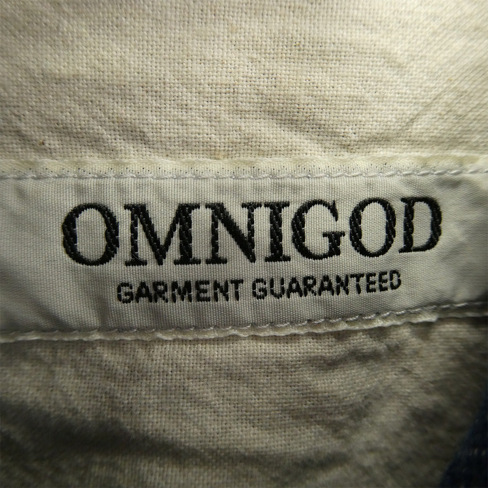 OMNIGOD オムニゴッド デニム カバーオール ジャケット インディゴブルー系 2【中古】