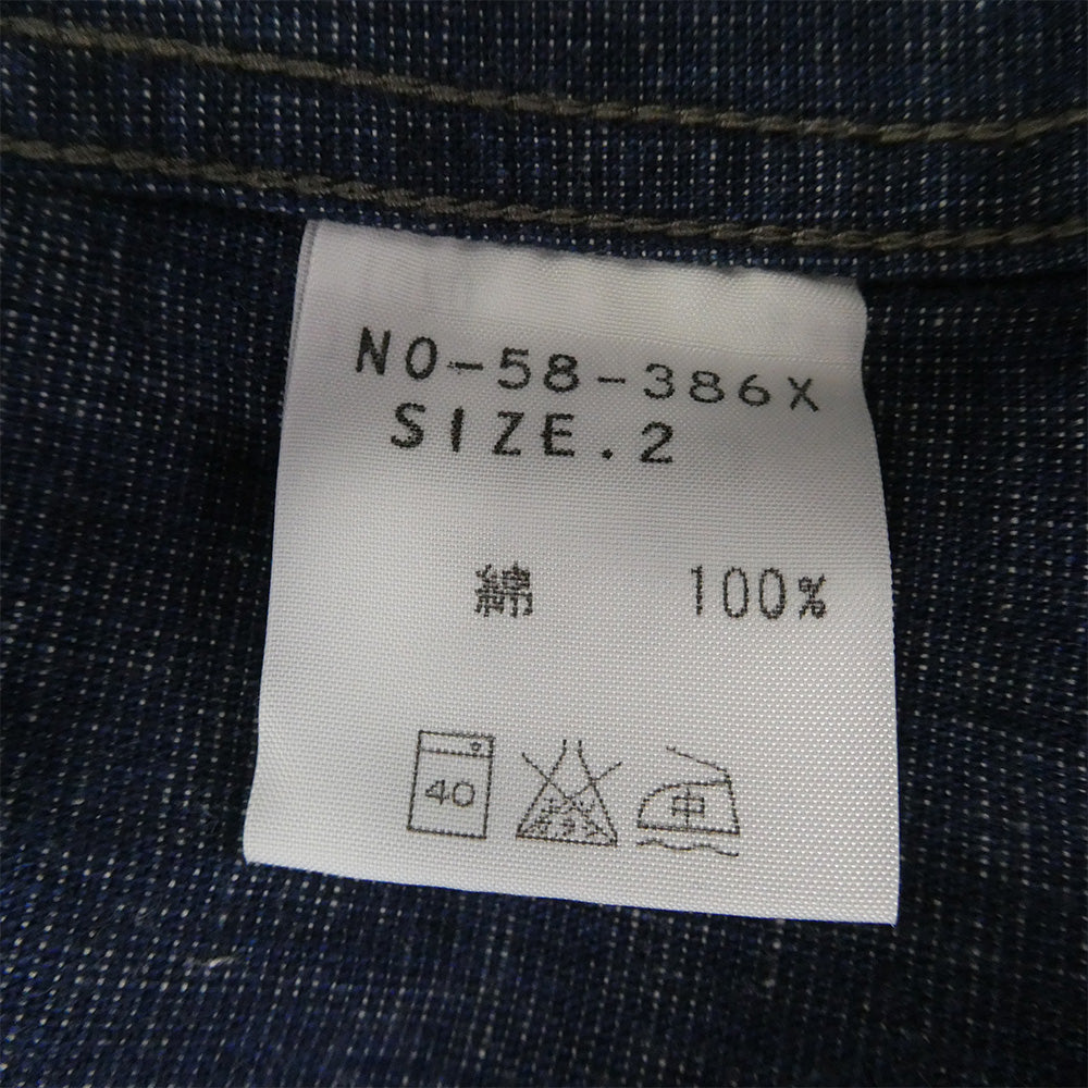 OMNIGOD オムニゴッド デニム カバーオール ジャケット インディゴブルー系 2【中古】