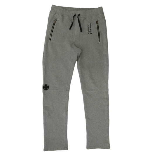CHROME HEARTS クロムハーツ（原本無） Y NOT CHプラスパッチ付き ロゴ刺繍 スウェット パンツ グレー系 S【中古】