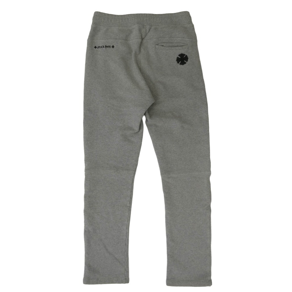 CHROME HEARTS クロムハーツ（原本無） Y NOT CHプラスパッチ付き ロゴ刺繍 スウェット パンツ グレー系 S【中古】