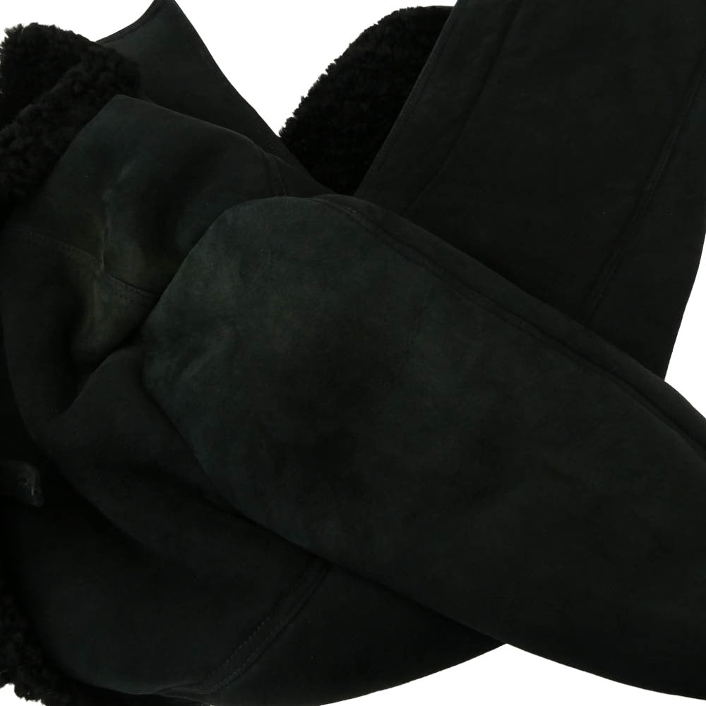 CHROME HEARTS クロムハーツ（原本無） RNCH SHRLNG VJ ムートン レザー コート ブラック系 S【中古】