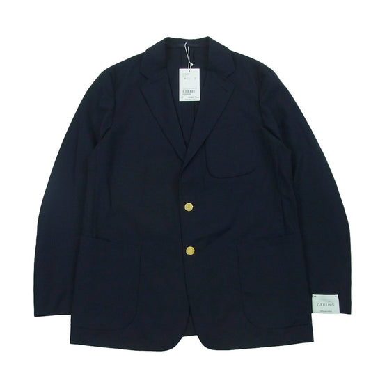 カルーゾ NPZ105Z ZERO SUIT JACKET メタル ウールトロピカル 3B テーラード ジャケット ダークネイビー系 40 52【新古品】【未使用】【中古】