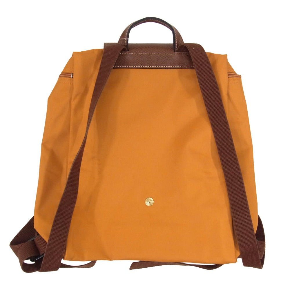 Longchamp ロンシャン バックパック バッグ リュック オレンジ系【中古