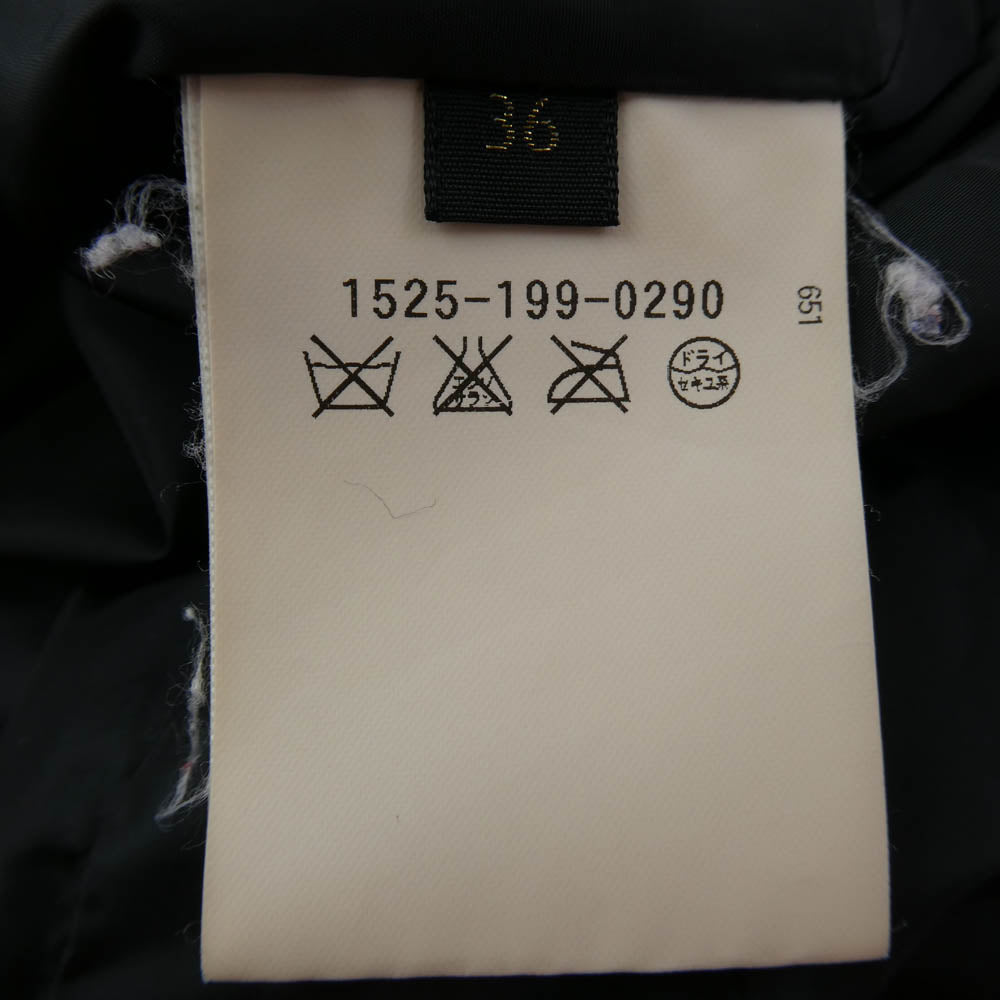 UNITED ARROWS ユナイテッドアローズ ファー ダウン コート ブラック系 36【中古】