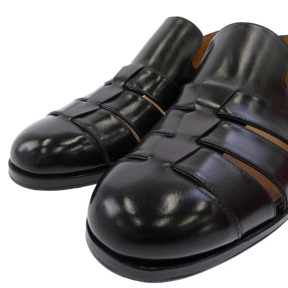 F.LLI Giacometti フラテッリジャコメッティ FG422.016 NERO ROSSO グルカ シューズ グルカ サンダル ブラック系 42【極上美品】【中古】