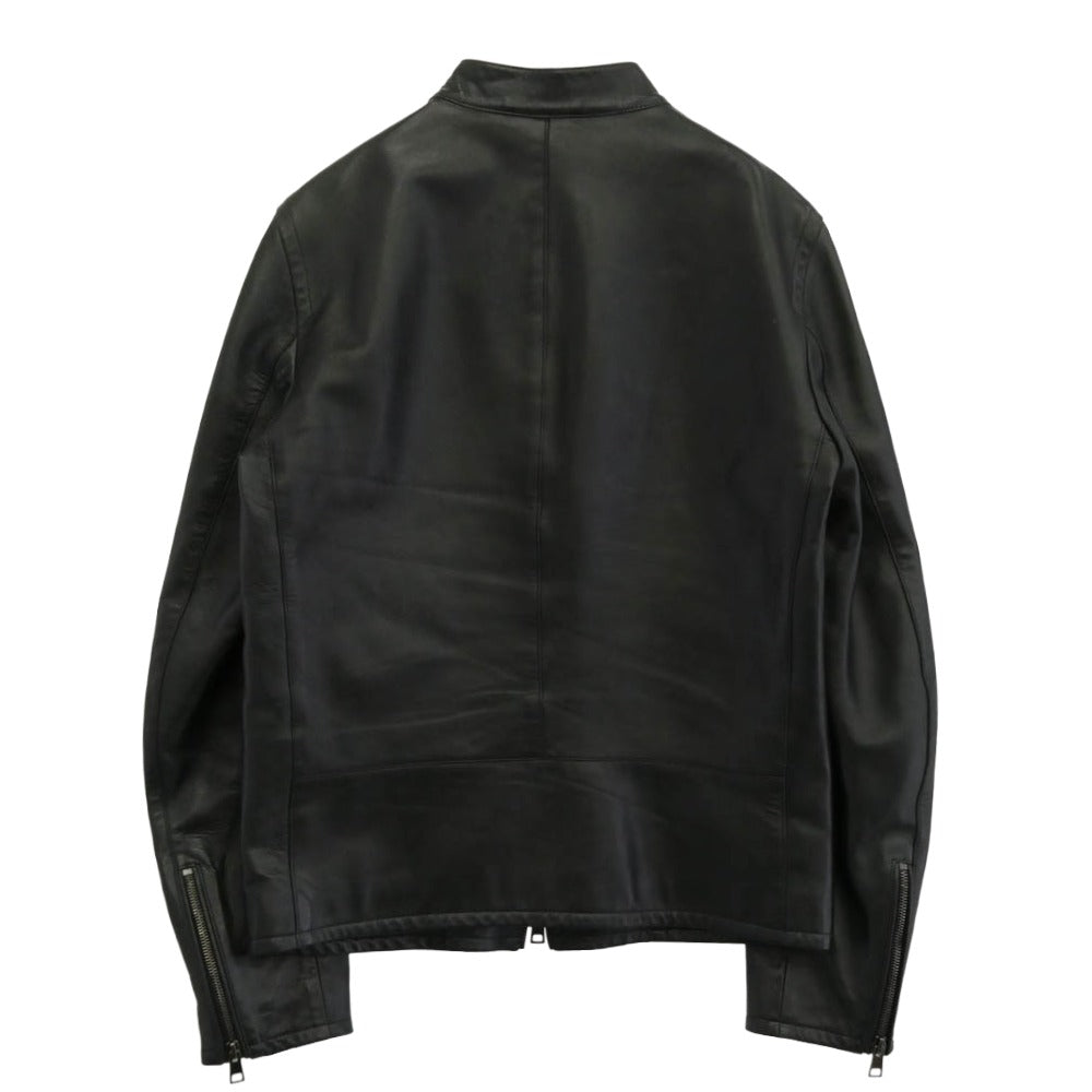 モレック MO-SP02 イタリア製 ラムレザー シングルライダース ジャケット ブラック系 44【中古】
